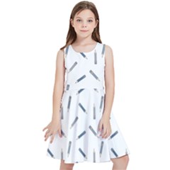 Gray Pencils On A Light Background Kids  Skater Dress by SychEva