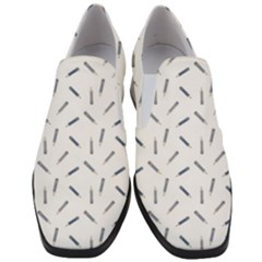 Gray Pencils On A Light Background Women Slip On Heel Loafers by SychEva