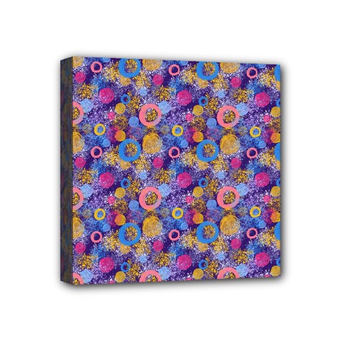 Multicolored Circles And Spots Mini Canvas 4  X 4  (stretched) by SychEva