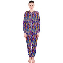 Multicolored Circles And Spots Onepiece Jumpsuit (ladies)  by SychEva