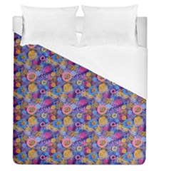 Multicolored Circles And Spots Duvet Cover (queen Size) by SychEva