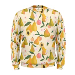Yellow Juicy Pears And Apricots Men s Sweatshirt by SychEva