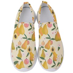 Yellow Juicy Pears And Apricots Men s Slip On Sneakers by SychEva