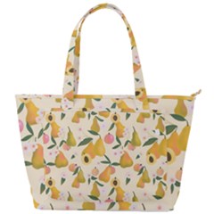 Yellow Juicy Pears And Apricots Back Pocket Shoulder Bag  by SychEva