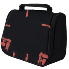 Red And Black Abstract Grunge Print Full Print Travel Pouch (big)