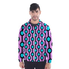 A Chain Of Blue Circles Men s Windbreaker by SychEva