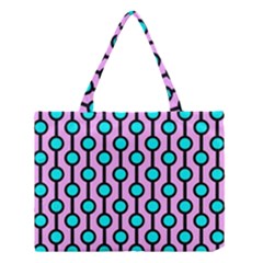 A Chain Of Blue Circles Medium Tote Bag by SychEva