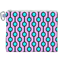 A Chain Of Blue Circles Canvas Cosmetic Bag (xxxl) by SychEva