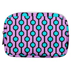 A Chain Of Blue Circles Make Up Pouch (small) by SychEva