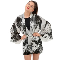 Matterhorn-switzerland-mountain Long Sleeve Kimono