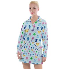 Funny Monsters Women s Long Sleeve Casual Dress by SychEva