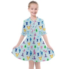 Funny Monsters Kids  All Frills Chiffon Dress by SychEva