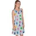 Funny Monsters Knee Length Skater Dress With Pockets View3