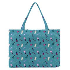 Manicure Supplies  Nail Polish Zipper Medium Tote Bag by SychEva