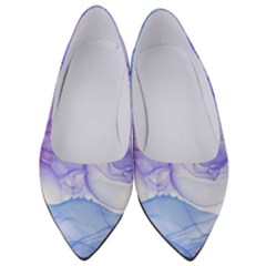 Purple And Blue Alcohol Ink  Women s Low Heels by Dazzleway