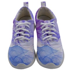 Purple And Blue Alcohol Ink  Mens Athletic Shoes by Dazzleway