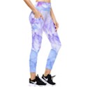 Purple and blue alcohol ink  Pocket Leggings  View4