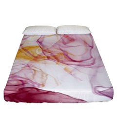 Red And Orange Alcohol In  Fitted Sheet (king Size) by Dazzleway