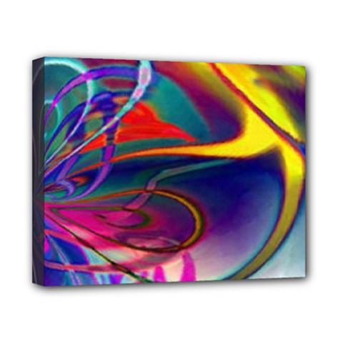 Colorful Rainbow Modern Paint Pattern 13 Canvas 10  x 8  (Stretched)