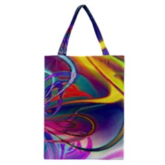 Colorful Rainbow Modern Paint Pattern 13 Classic Tote Bag