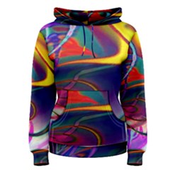 Colorful Rainbow Modern Paint Pattern 13 Women s Pullover Hoodie