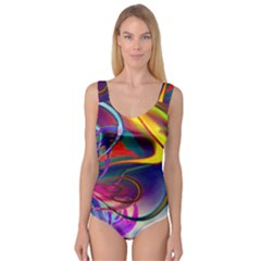 Colorful Rainbow Modern Paint Pattern 13 Princess Tank Leotard 