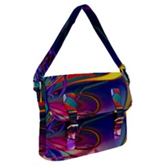 Colorful Rainbow Modern Paint Pattern 13 Buckle Messenger Bag by DinkovaArt