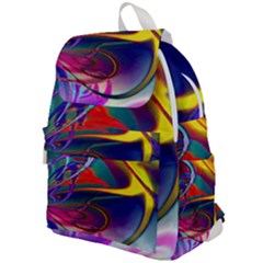 Colorful Rainbow Modern Paint Pattern 13 Top Flap Backpack