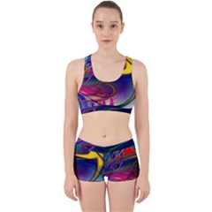 Colorful Rainbow Modern Paint Pattern 13 Work It Out Gym Set