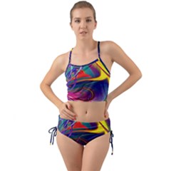 Colorful Rainbow Modern Paint Pattern 13 Mini Tank Bikini Set