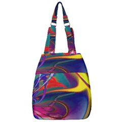 Colorful Rainbow Modern Paint Pattern 13 Center Zip Backpack