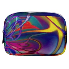 Colorful Rainbow Modern Paint Pattern 13 Make Up Pouch (small) by DinkovaArt