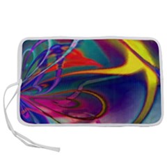 Colorful Rainbow Modern Paint Pattern 13 Pen Storage Case (L)