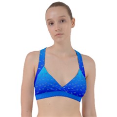 Butterflies At Blue, Two Color Tone Gradient Sweetheart Sports Bra by Casemiro