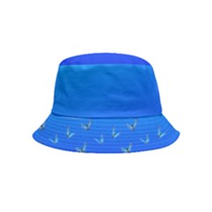 Butterflies At Blue, Two Color Tone Gradient Bucket Hat (kids) by Casemiro