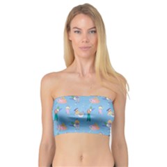 Beautiful Girls With Drinks Bandeau Top by SychEva