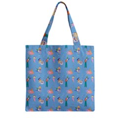 Beautiful Girls With Drinks Zipper Grocery Tote Bag by SychEva