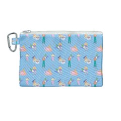 Beautiful Girls With Drinks Canvas Cosmetic Bag (medium) by SychEva