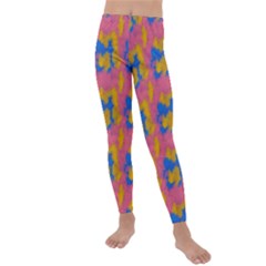 Abstract Painting Kids  Lightweight Velour Leggings by SychEva