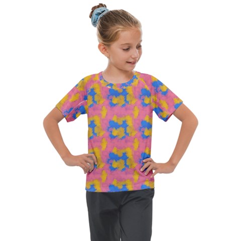 Abstract Painting Kids  Mesh Piece Tee by SychEva