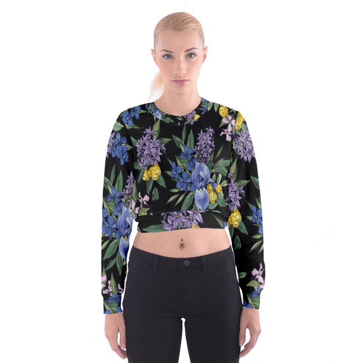 Floral Cropped Sweatshirt