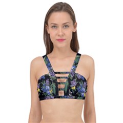 Floral Cage Up Bikini Top