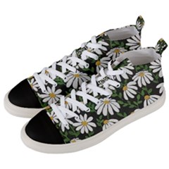 Floral Men s Mid-top Canvas Sneakers by Sparkle