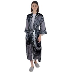 Satellite Maxi Satin Kimono by MRNStudios