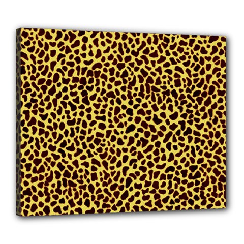 Fur-leopard 2 Canvas 24  X 20  (stretched) by skindeep