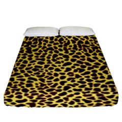 Fur-leopard 2 Fitted Sheet (king Size) by skindeep