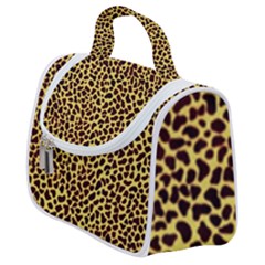 Fur-leopard 2 Satchel Handbag by skindeep