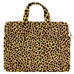 Fur-leopard 2 Macbook Pro Double Pocket Laptop Bag (large) by skindeep