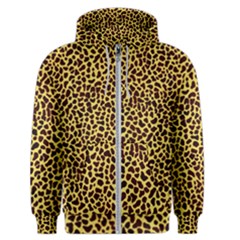 Fur-leopard 2 Men s Zipper Hoodie by skindeep