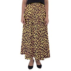 Fur-leopard 2 Flared Maxi Skirt